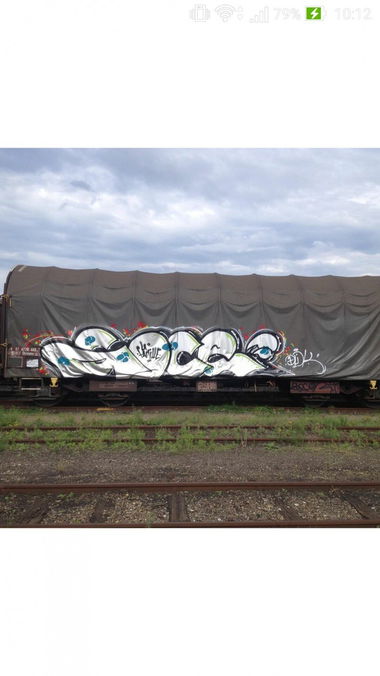 Graffiti Train - Photo by strasbourgraffiti