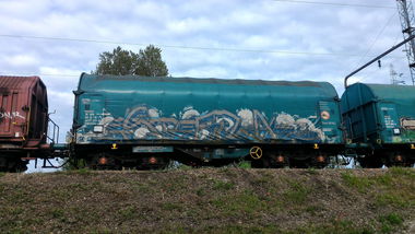 Graffiti Train - Photo by strasbourgraffiti