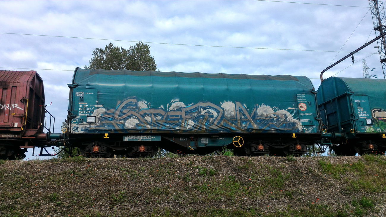 Graffiti Train - Photo by strasbourgraffiti