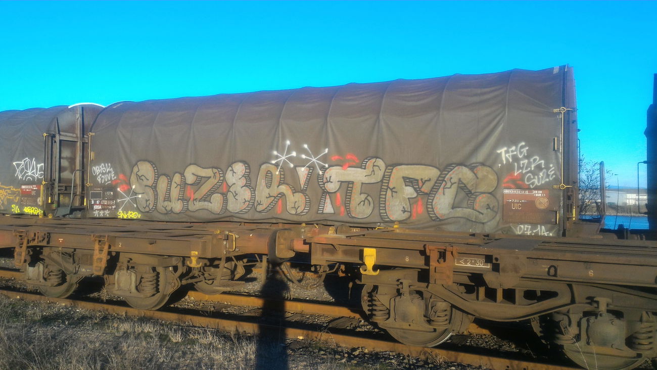 Graffiti Train - Photo by strasbourgraffiti