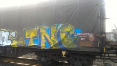 Graffiti Train - Photo by strasbourgraffiti