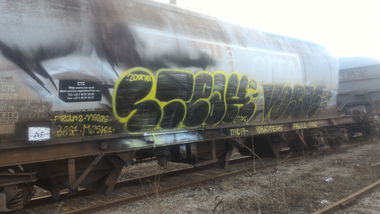 Graffiti Train - Photo by strasbourgraffiti