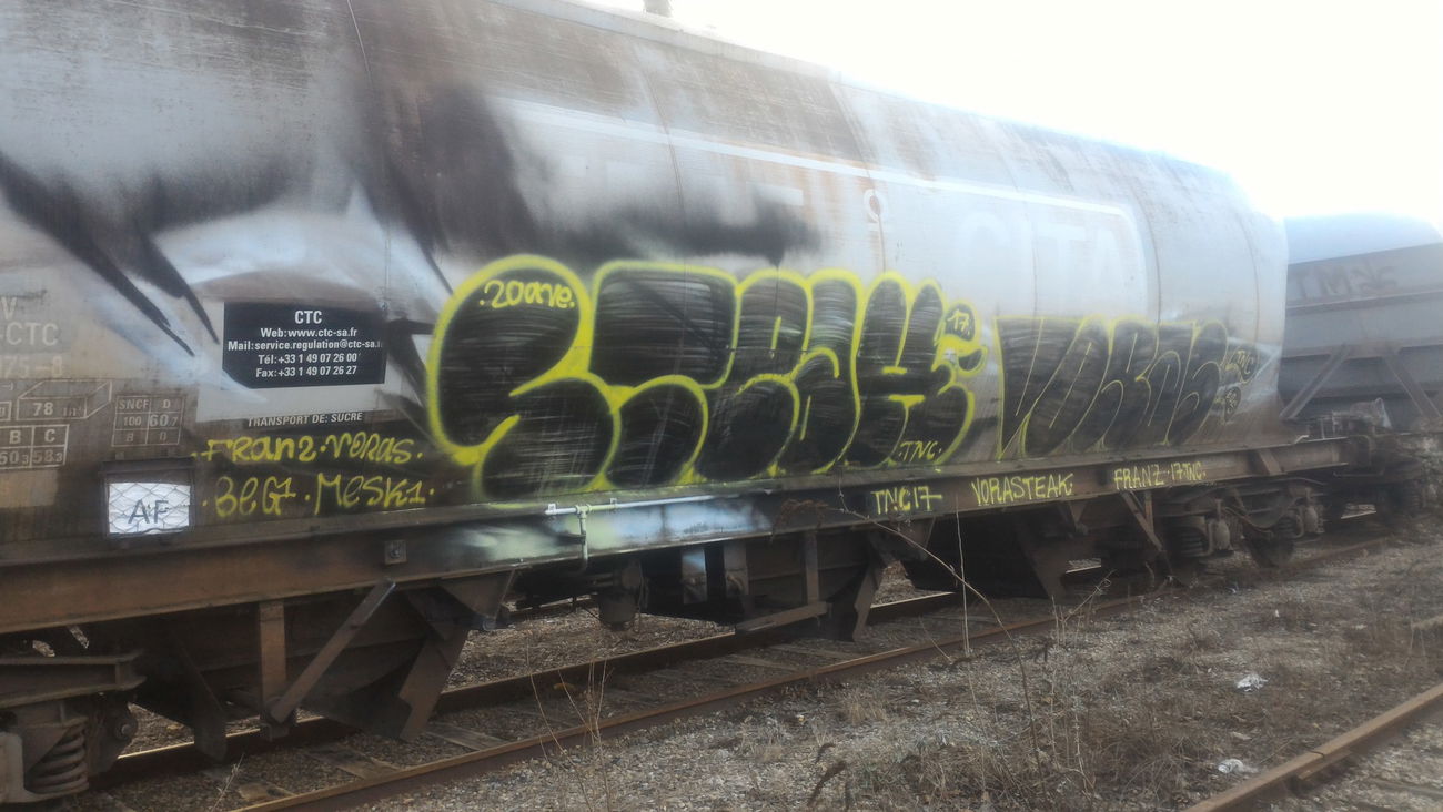 Graffiti Train - Photo by strasbourgraffiti