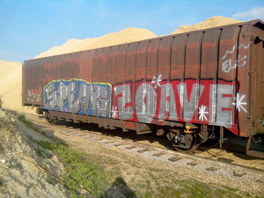 Graffiti Train - Photo by strasbourgraffiti