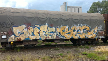 Graffiti Train - Photo by strasbourgraffiti