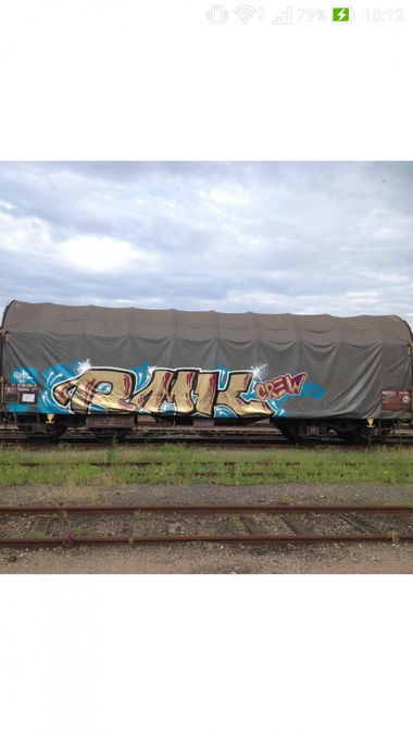 Graffiti Train - Photo by strasbourgraffiti