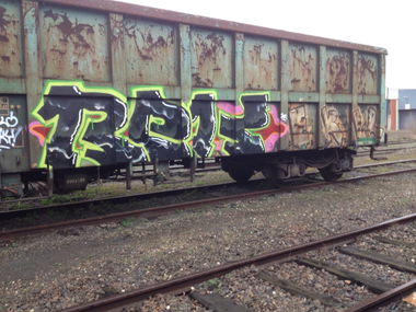 Graffiti Train - Photo by strasbourgraffiti