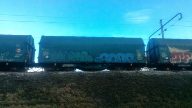 Graffiti Train - Photo by strasbourgraffiti