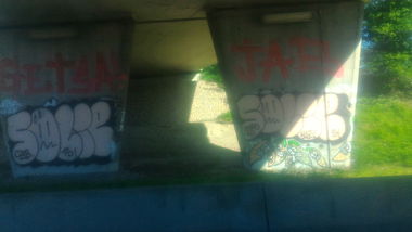 Graffiti Bombing - Photo by strasbourgraffiti