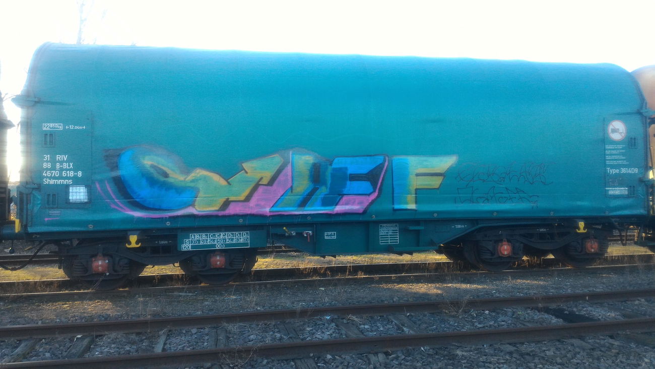 Graffiti Train - Photo by strasbourgraffiti