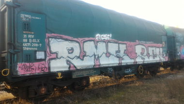 Graffiti Train - Photo by strasbourgraffiti