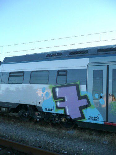 Graffiti Train - Photo by strasbourgraffiti
