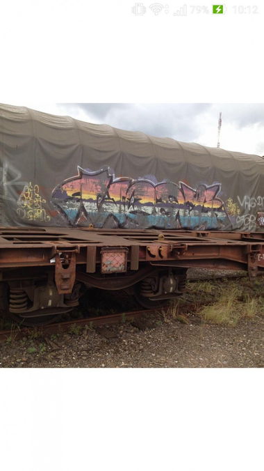 Graffiti Train - Photo by strasbourgraffiti