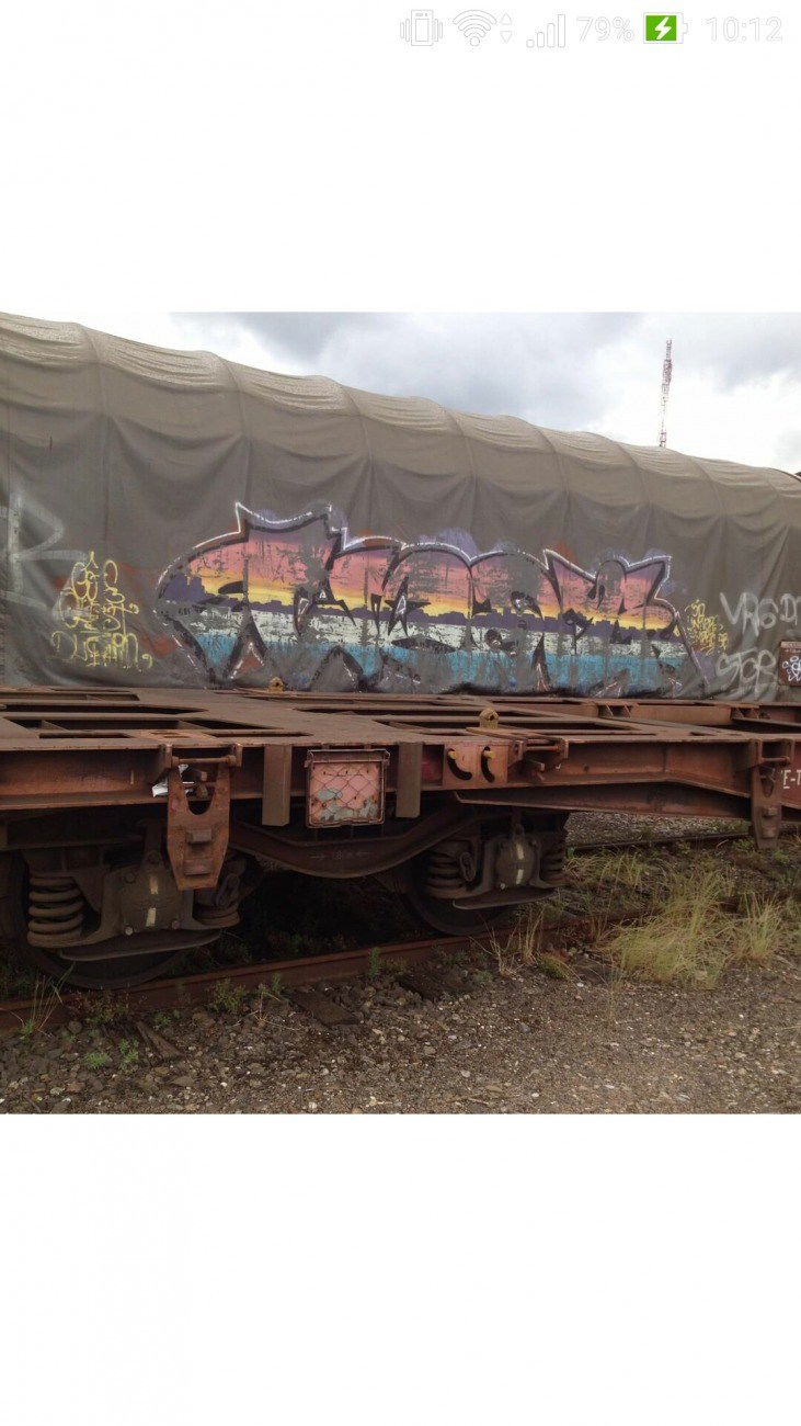 Graffiti Train - Photo by strasbourgraffiti