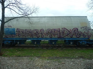 Graffiti Train - Photo by strasbourgraffiti