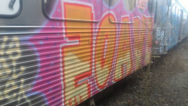Graffiti Train - Photo by strasbourgraffiti