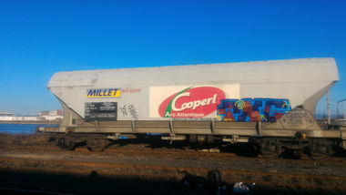 Graffiti Train - Photo by strasbourgraffiti