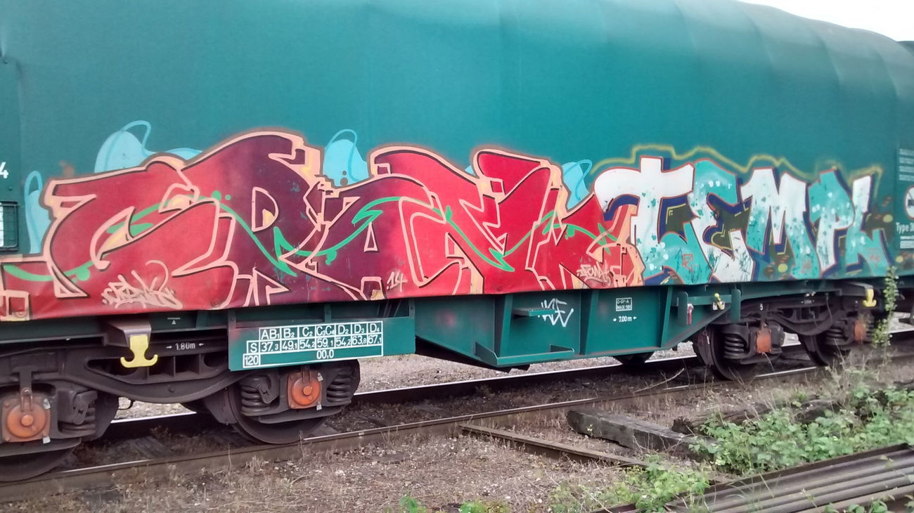 Graffiti Train - Photo by strasbourgraffiti