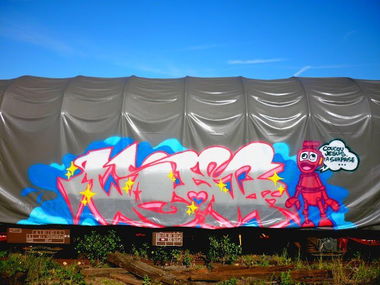 Graffiti Train - Photo by strasbourgraffiti