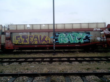 Graffiti Train - Photo by strasbourgraffiti