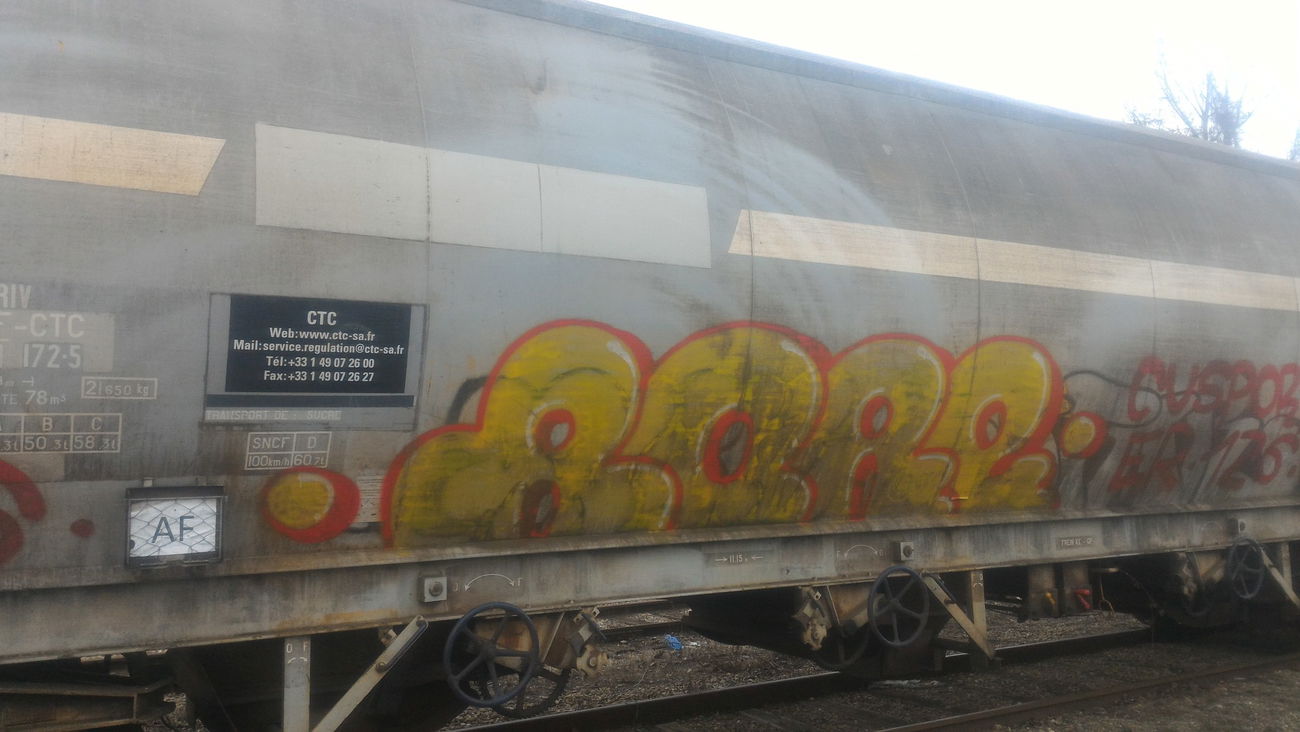 Graffiti Train - Photo by strasbourgraffiti