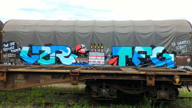 Graffiti Train - Photo by strasbourgraffiti