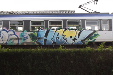 Graffiti Train - Photo by strasbourgraffiti
