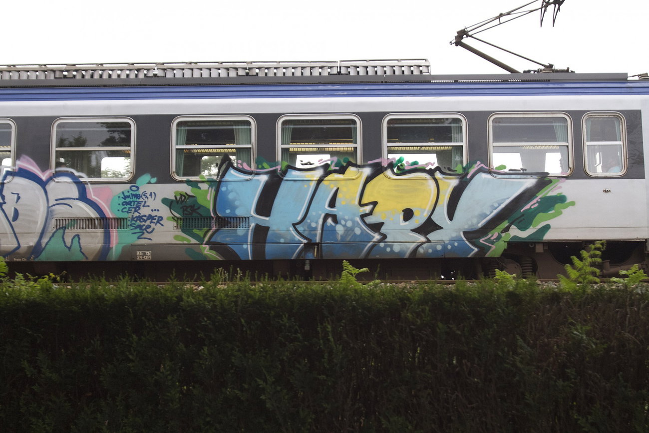 Graffiti Train - Photo by strasbourgraffiti