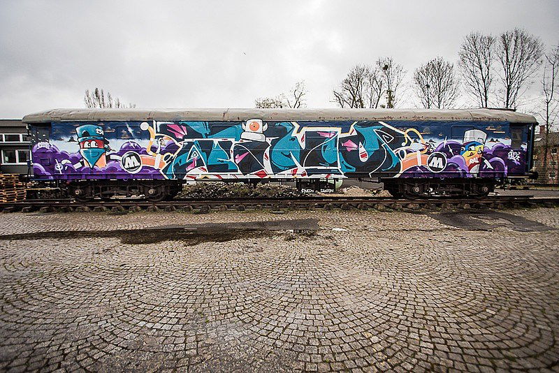 Graffiti Train - Photo by strasbourgraffiti
