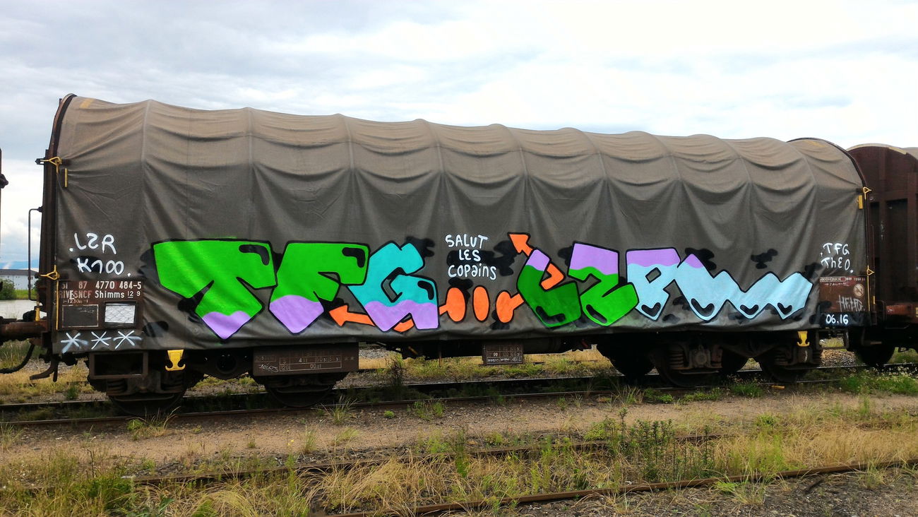 Graffiti Train - Photo by strasbourgraffiti