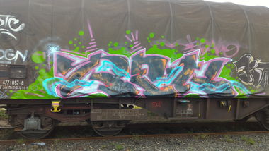 Graffiti Train - Photo by strasbourgraffiti