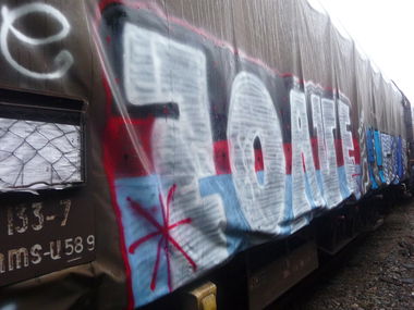 Graffiti Train - Photo by strasbourgraffiti