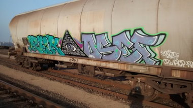 Graffiti Train - Photo by strasbourgraffiti