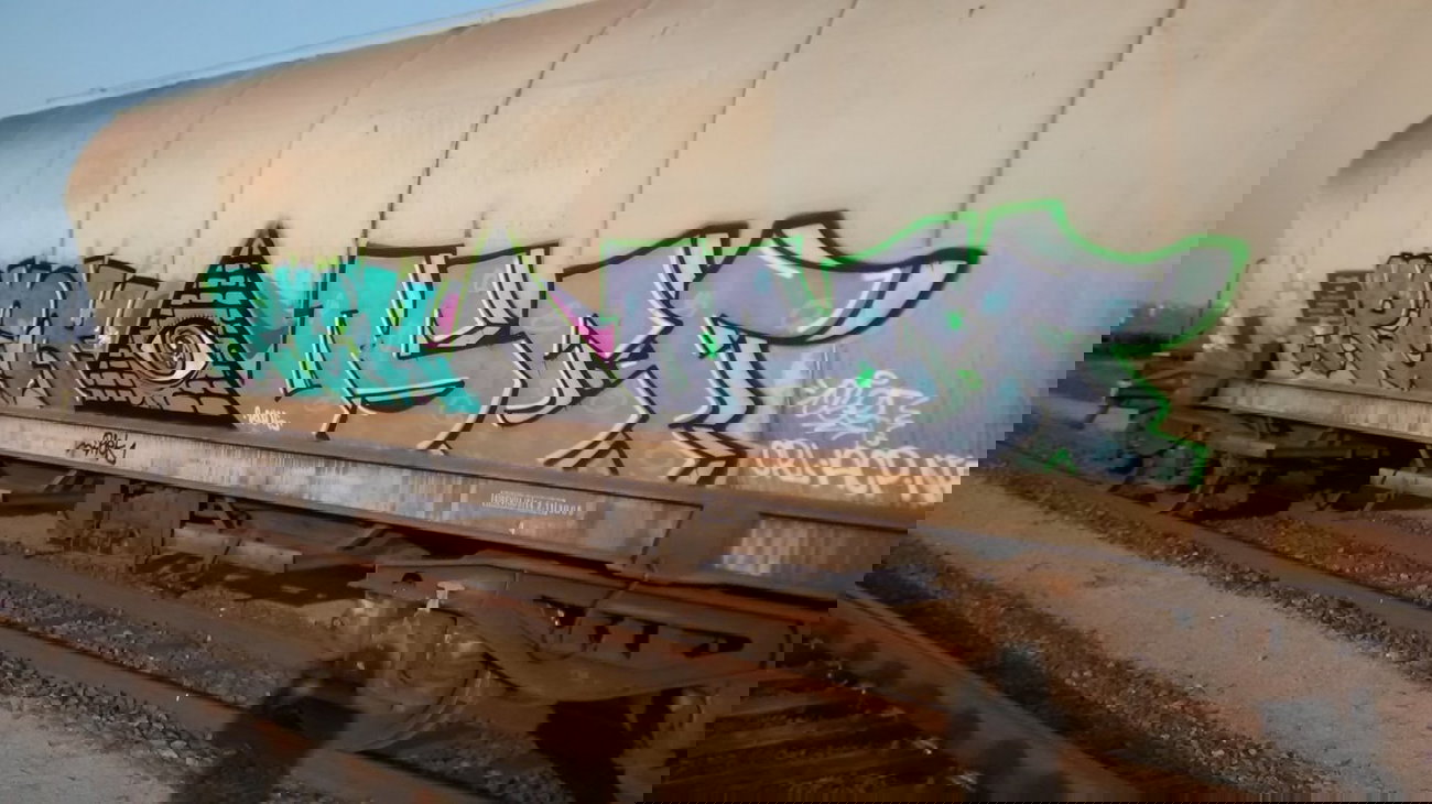 Graffiti Train - Photo by strasbourgraffiti