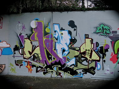 Graffiti Wall in Basel - Photo by streetartbasel - shez, basel, switzerland (2013)