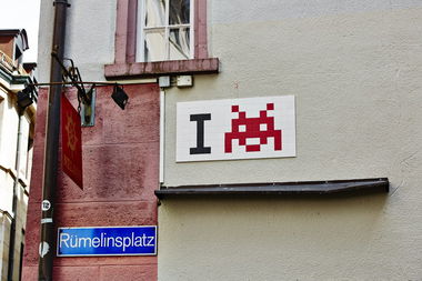 Graffiti Street Art in Basel - Photo by streetartbasel - spaceinvader, swiss, switzerland (2013)