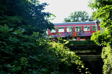 Graffiti Train in Freiburg - Photo by streetfiles - mbc