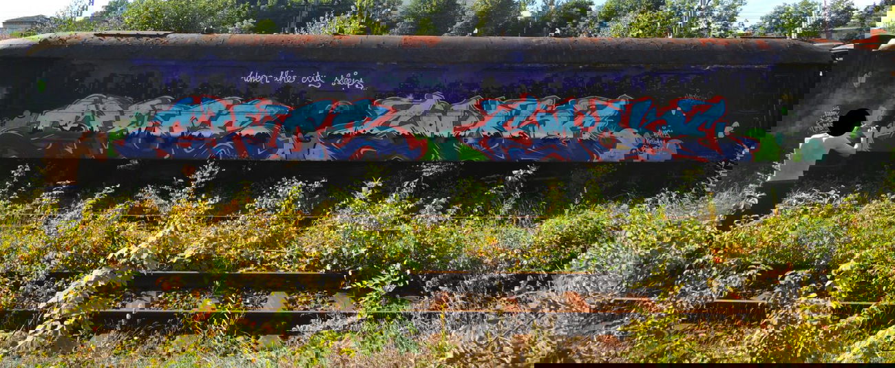 Graffiti Train - Photo by streetfiles - Skoe/Smoke/SNK
