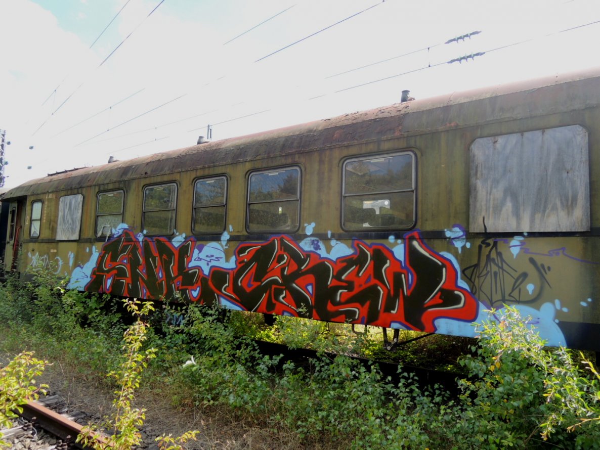 Graffiti Train - Photo by streetfiles - snk, crew