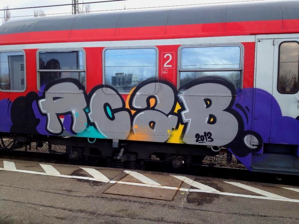 Graffiti Train - Photo by streetfiles - acab