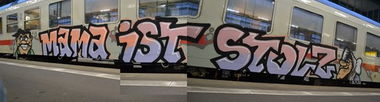 Graffiti Train - Photo by streetfiles - MAMA, IST, STOLZ