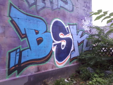 Graffiti Bombing in Mainz - Photo by streetpsycho - BSK, Core, Smart