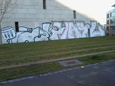 Graffiti Bombing - Photo by streetpsycho - Salt, GWZ, Mainz