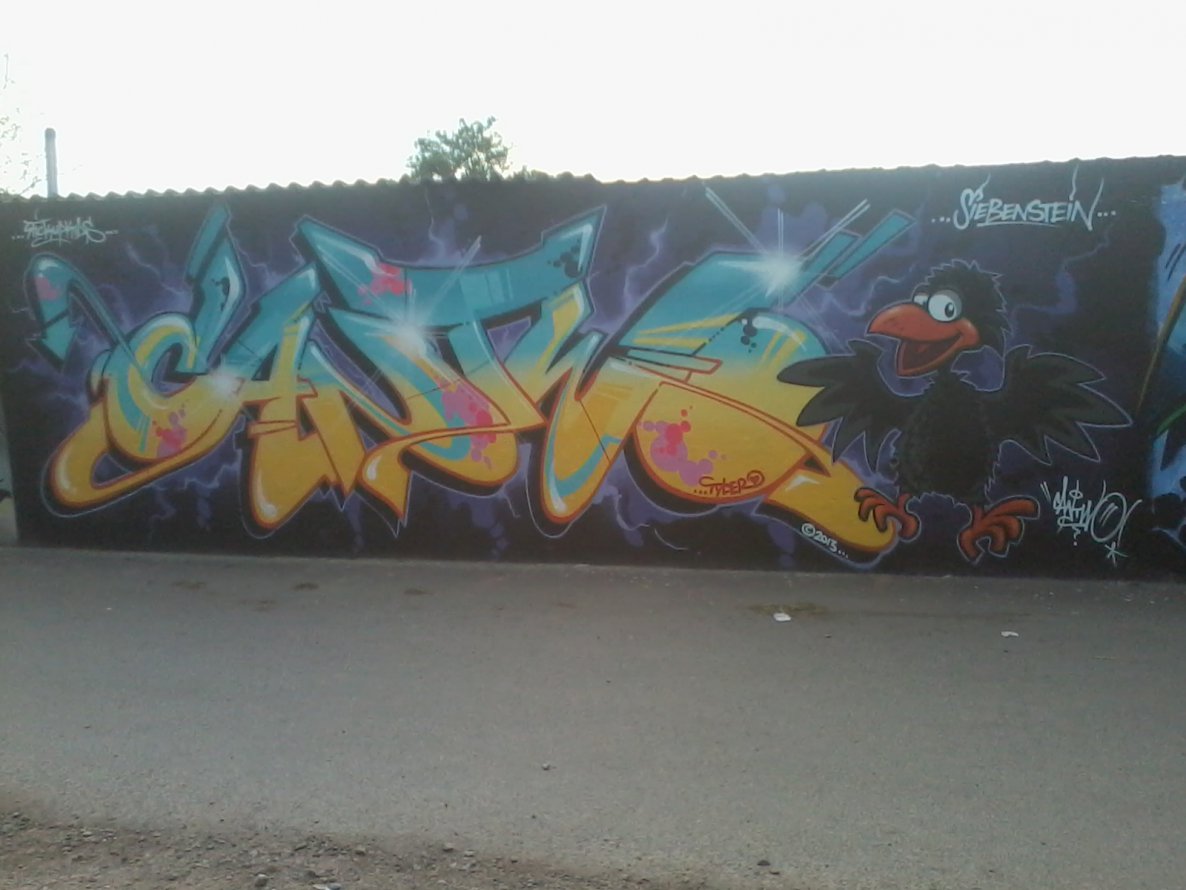 Graffiti Wall - Photo by streetpsycho - CanTwo, Mainz