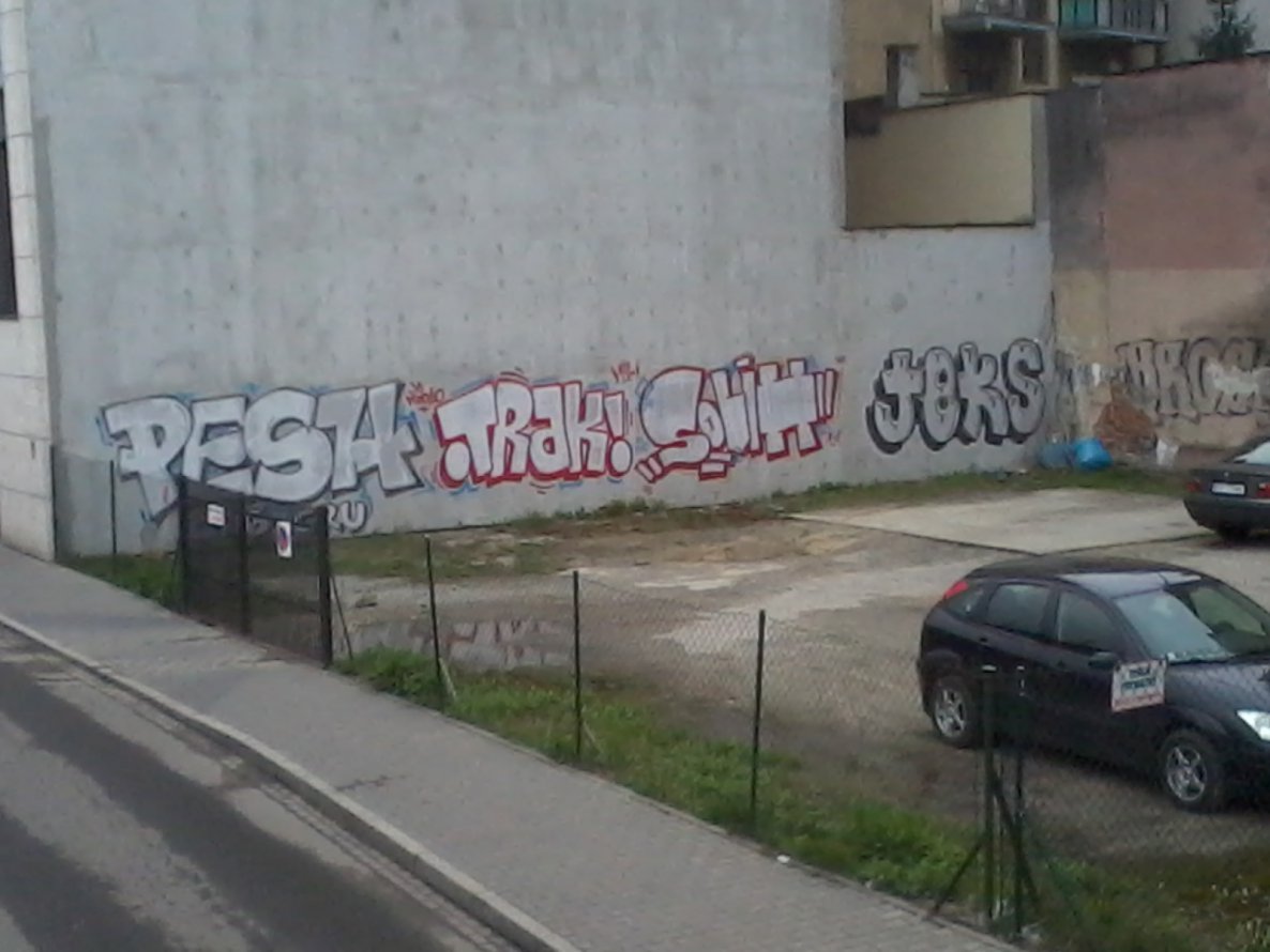 Graffiti Wall in Krakow - Photo by streetpsycho - Pesh, Trak, Sobih