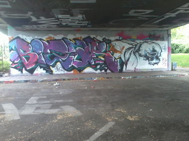 Graffiti Wall - Photo by streetpsycho - Bizar, Mainz, Wiesbaden