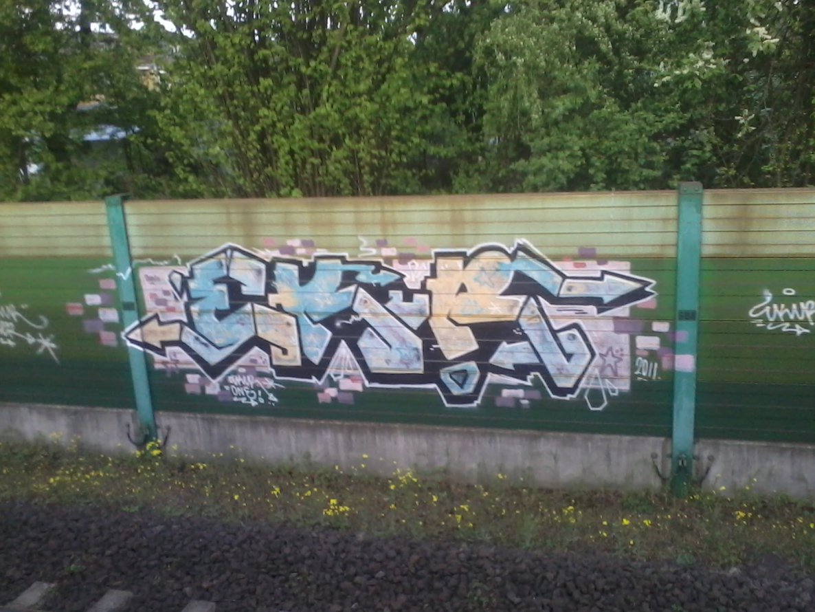 Graffiti Wall - Photo by streetpsycho - Ekur, Köln