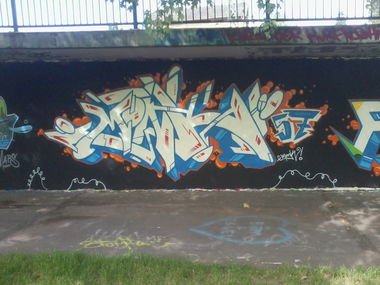 Graffiti Wall - Photo by streetpsycho - Monk, Mainz, Wiesbaden