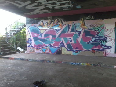 Graffiti Wall - Photo by streetpsycho - Rokie, Mainz, Wiesbaden