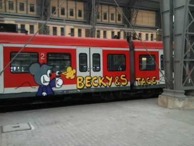 Graffiti Train - Photo by streetview - Becky, Stace, Taker
